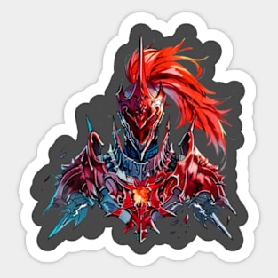 solo leveling igris red armor Sticker